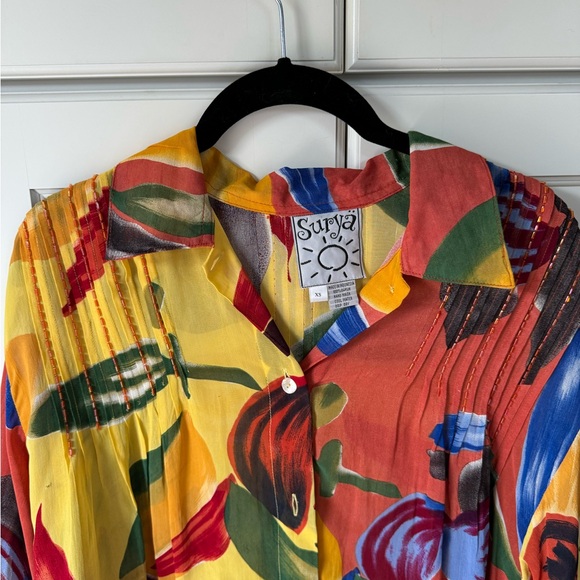 SHEER BEADED BUTTON DOWN - Picture 2 of 3